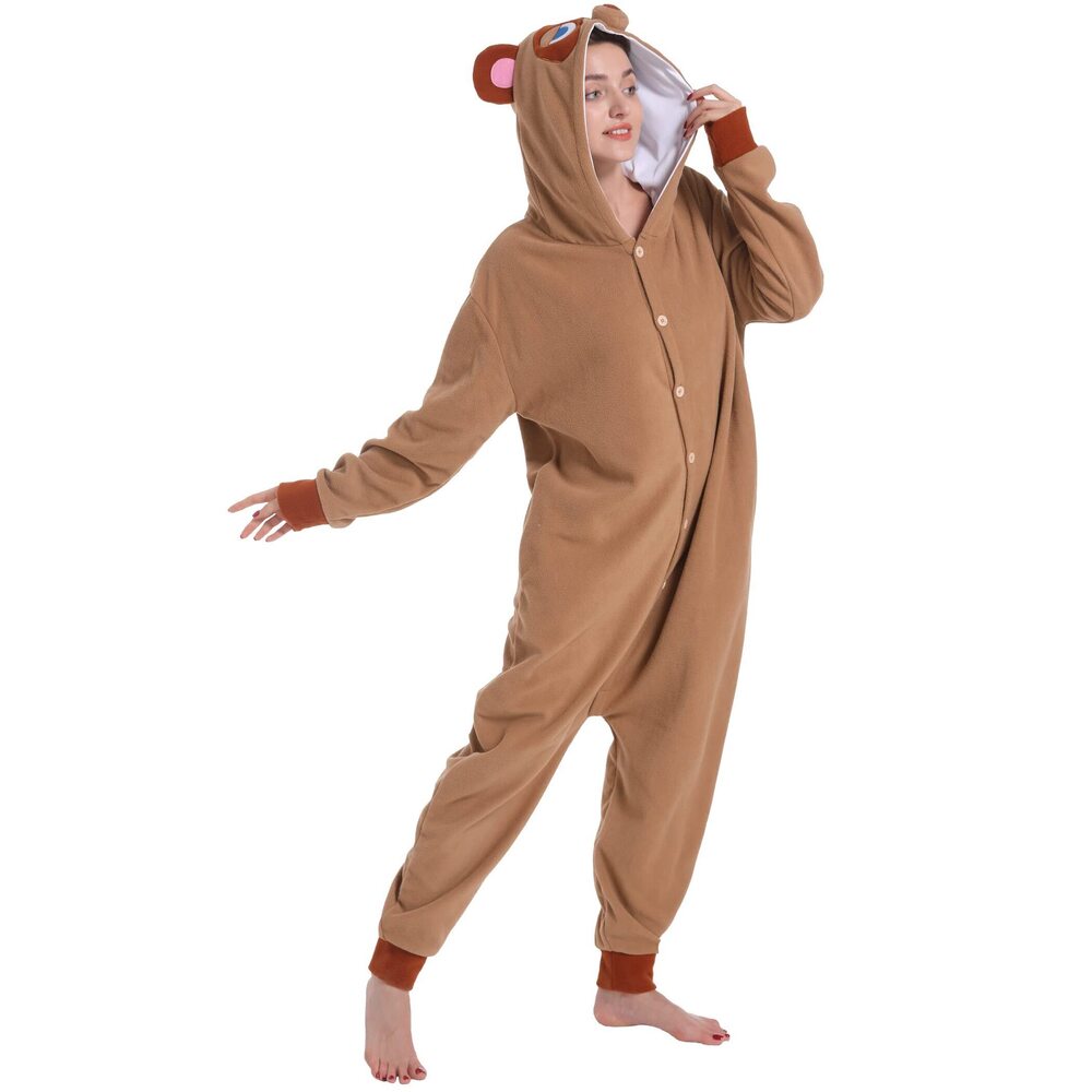 9884 Adult Raccoon Costume Animal Onesie, Dressing-Up Party Halloween View 4